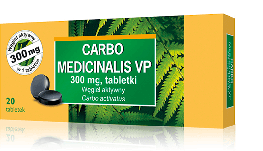 CARBO MEDICINALIS VP 300 mg, 20 tabletek