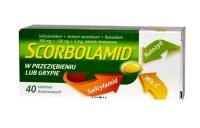 Scorbolamid leczenie objawów przeziębienia i grypy, 40 tabletek