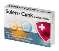Selen + Cynk z witaminami, 30 tabletek