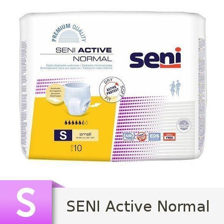 Seni Active Normal Majtki chłonne Small (S), 10 sztuk