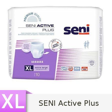 Seni Active Plus Majtki chłonne Extra Large (XL), 10 sztuk