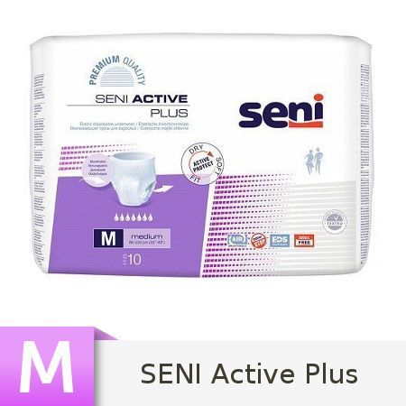 Seni Active Plus Majtki chłonne Medium (M), 10 sztuk