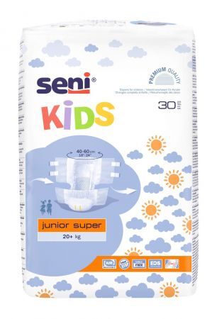 Seni Kids Junior Super Pieluchomajtki dla dzieci 20+kg, 30 sztuk