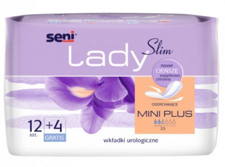 Seni Lady Mini Plus Wkładki urologiczne dla kobiet, 16 sztuk