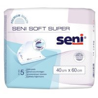 Seni Soft Super 40 cm x 60 cm Podkłady higieniczne, 5 sztuk