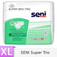 Seni Super Trio Pieluchomajtki dla dorosłych Extra Large (XL), 10 sztuk
