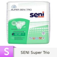 Seni Super Trio Pieluchomajtki dla dorosłych Small (S), 10 sztuk