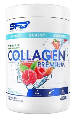 SFD Collagen Premium o smaku malinowo-truskawkowym, 400 g