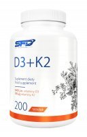 SFD D3 + K2, 200 tabletek