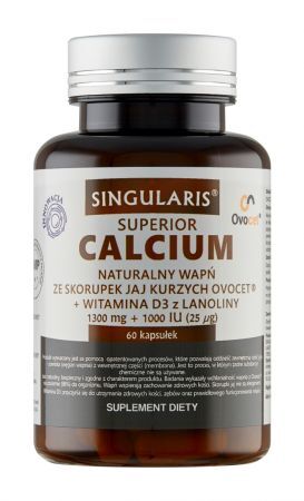 Singularis Superior Calcium + Witamina D3, 60 kapsułek