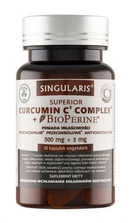Singularis Superior Curcumin C3 Complex + BioPerine, 30 kapsułek