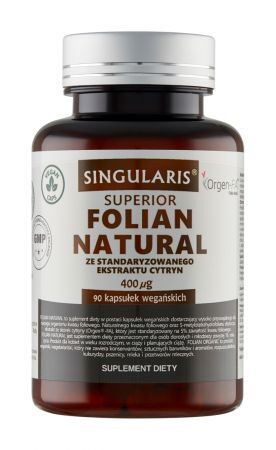 Singularis Superior Folian Organic 400 ug, 90 kapsułek