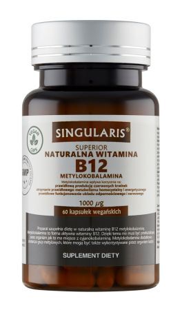 Singularis Superior Naturalna Witamina B12 1000 ug, 60 kapsułek