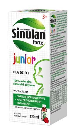 Sinulan Forte Junior Płyn dla dzieci o smaku truskawkowym, 120 ml