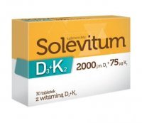 Solevitum D3 + K2, 30 tabletek (data ważności: 30.03.2023)