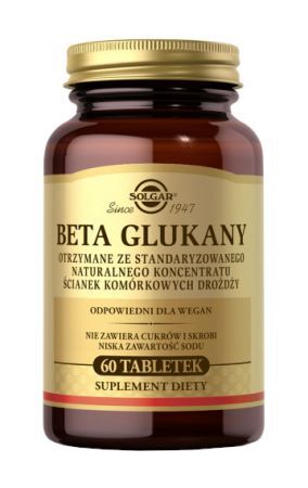 SOLGAR Beta Glukany, 60 tabletek