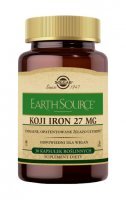 SOLGAR Earth Source Koji Iron 27 mg, 30 kapsułek