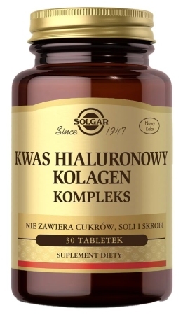 SOLGAR Kwas Hialuronowy 120 mg, 30 tabletek