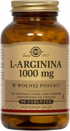 SOLGAR L-Arginina 1000 mg, 90 tabletek