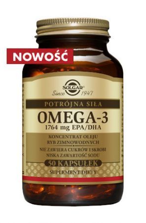 SOLGAR Omega-3 Potrójna siła, 50 kapsułek