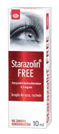 Starazolin Free 0,5 mg/ml Krople do oczu, 10 ml (data ważności: 31.03.2024)