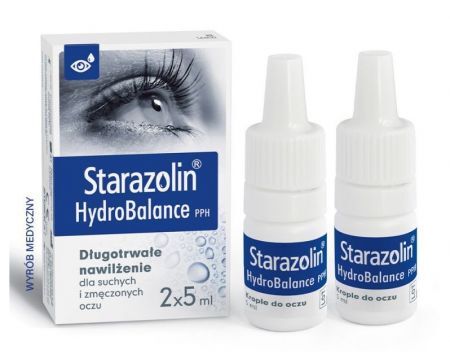 Starazolin HydroBalance PPH Krople długotrwale nawilżające oczy, 2 x 5 ml