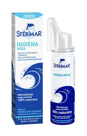 STERIMAR woda morska do oczyszczania i nawilżania nosa, 50 ml