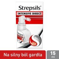 Strepsils Intensive Direct aerozol na ból gardła, 15 ml (data ważności: 31.03.2022)