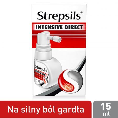 Strepsils Intensive Direct aerozol na ból gardła, 15 ml