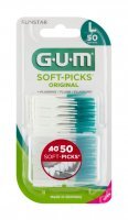 SUNSTAR GUM Soft-Picks Original L Gumowa szczoteczka międzyzębowa, 50 sztuk