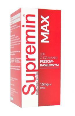 Supremin Max 1,5 mg/ml syrop o działaniu przeciwkaszlowym, 150 ml