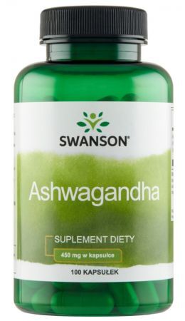 Swanson Ashwagandha 450 mg, 100 kapsułek