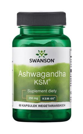 Swanson Ashwagandha KSM-66 ekstrakt, 60 kapsułek