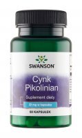 Swanson Cynk (Pikolinian), 60 kapsułek