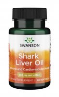 Swanson Olej z wątroby rekina 550 mg, 60 kapsułek
