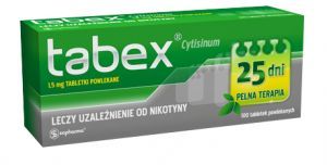 TABEX 1,5mg Tabletki na rzucenie palenia, 100 tabletek