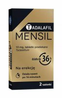 Tadalafil Mensil 10 mg, 2 tabletki