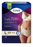 TENA Lady Pants Creme Plus Majtki chłonne L, 8 sztuk