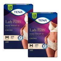TENA Lady Pants Creme Plus majtki chłonne M, 30 sztuk.