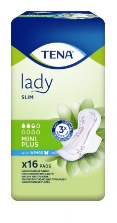 TENA Lady Slim Mini Plus Wings specjalistyczne podpaski, 16 sztuk