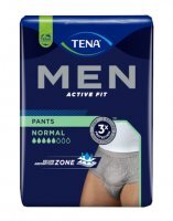 TENA Men Pants Normal Grey S/M Bielizna chłonna dla mężczyzn, 9 sztuk