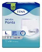 TENA Proskin Pants Plus L majtki chłonne, 10 sztuk