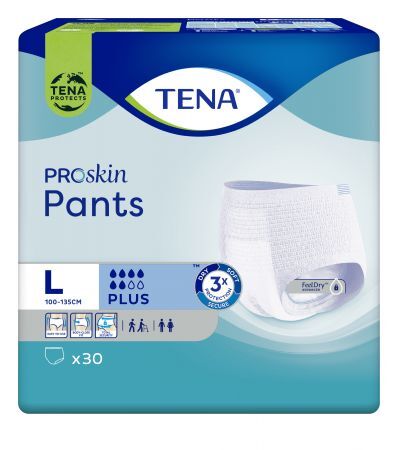 TENA Proskin Pants Plus L majtki chłonne,  30 sztuk