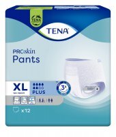 TENA Proskin Pants Plus XL majtki chłonne, 12 sztuk