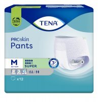 TENA Proskin Pants Super majtki chłonne M, 12 sztuk