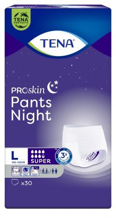 TENA Proskin Pants Super Night majtki chłonne L, 30 sztuk