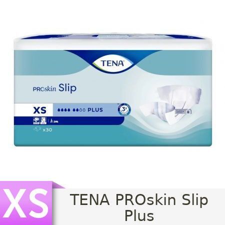 TENA Proskin Slip Plus XS pieluchomajtki, 30 sztuk