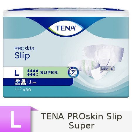 TENA Proskin Slip Super L pieluchomajtki, 30 sztuk