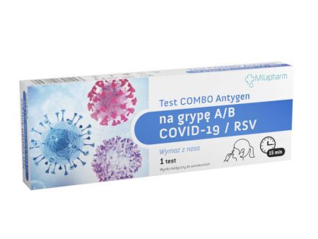 Test Combo Antygen na grypę A/B + COVID-19/RSV, 1 sztuka /Milapharm/