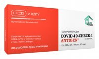 Test na COVID-19 Check-1 Antigen, 2 sztuki (data ważności: 30.01.2024)